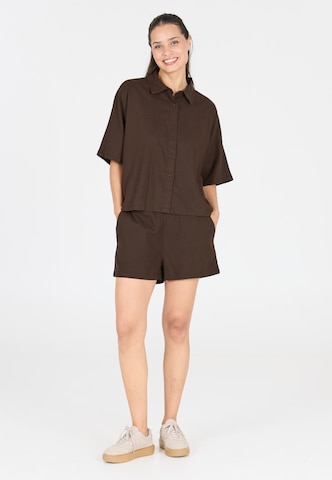 Athlecia Loose fit Sports trousers 'Resort' in Brown