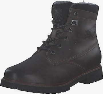 Bottines à lacets bugatti en noir : devant
