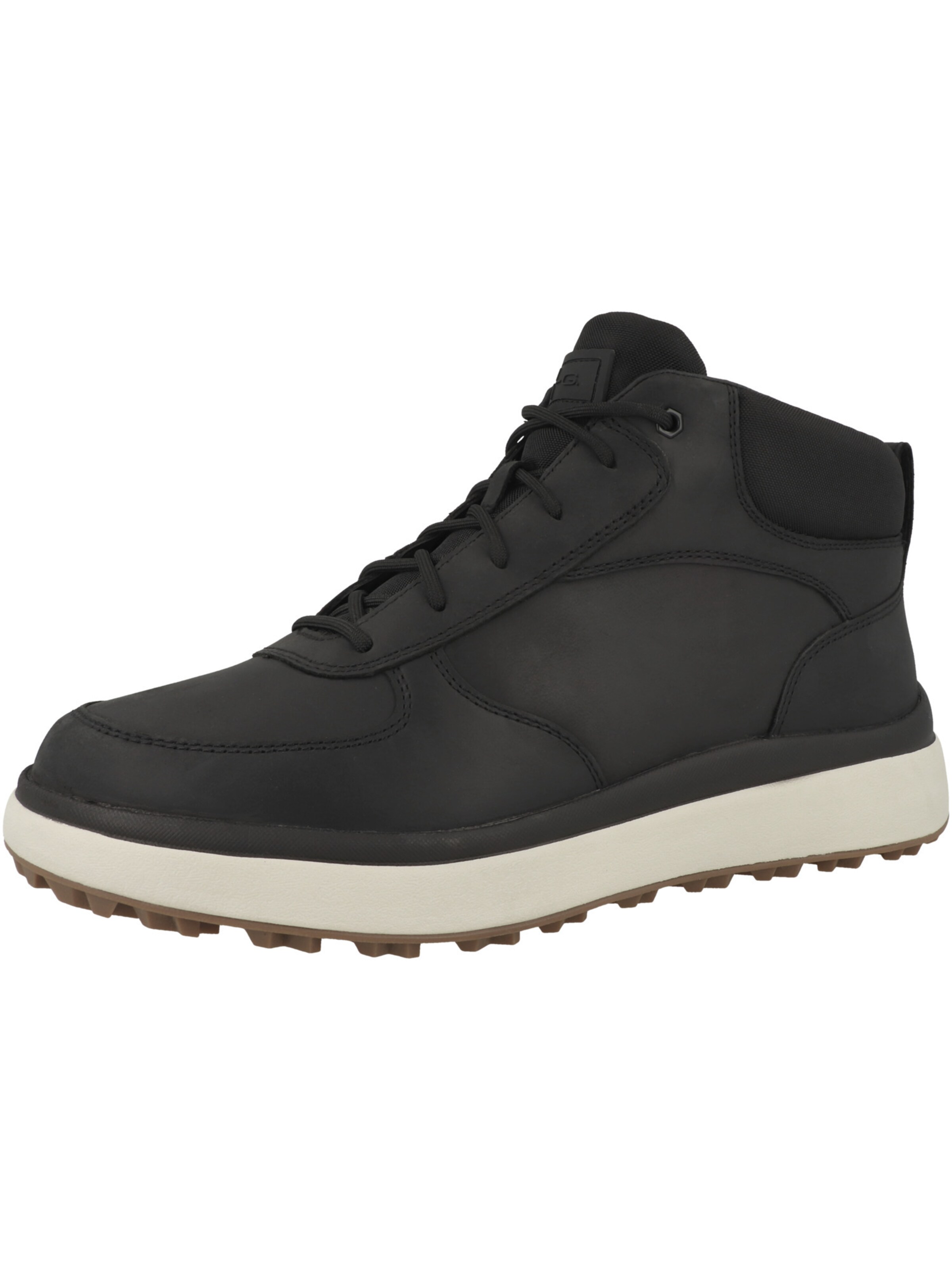 GEOX Lace-up boots 'U Granito + Grip' in Black: front