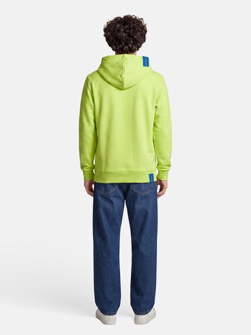 salzhaut Sweatshirt 'Heff - Moin' in Green: back