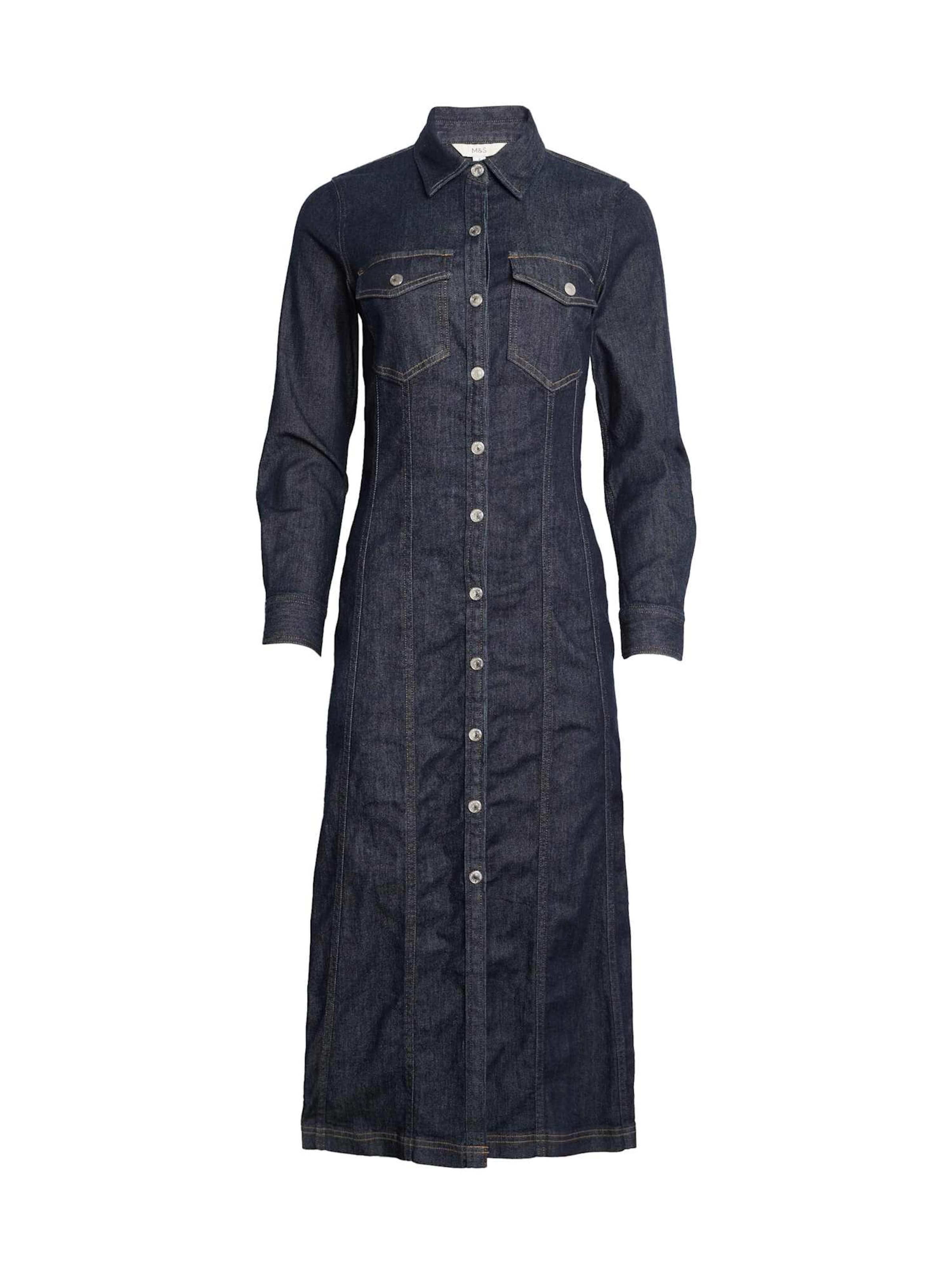 Robe-chemise Marks & Spencer en bleu : devant