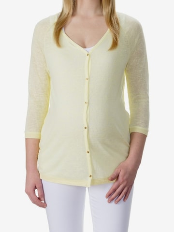 BELLYBUTTON Strickjacke 'NATALIA' in Gelb: Vorderseite