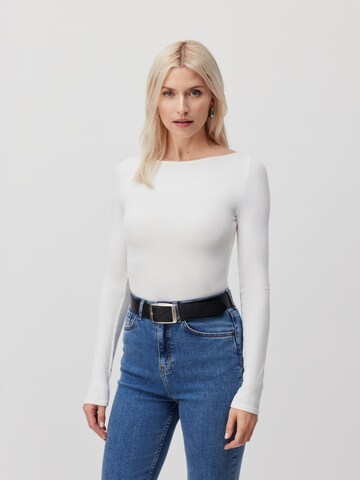 Tricou body 'Adena' de la LeGer by Lena Gercke pe alb: față