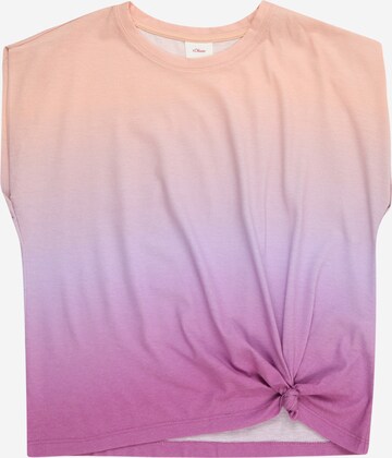 s.Oliver T-shirt i lila: framsida