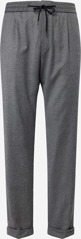 HUGO Regular Pleat-Front Pants 'Gauerd' in Grey: front