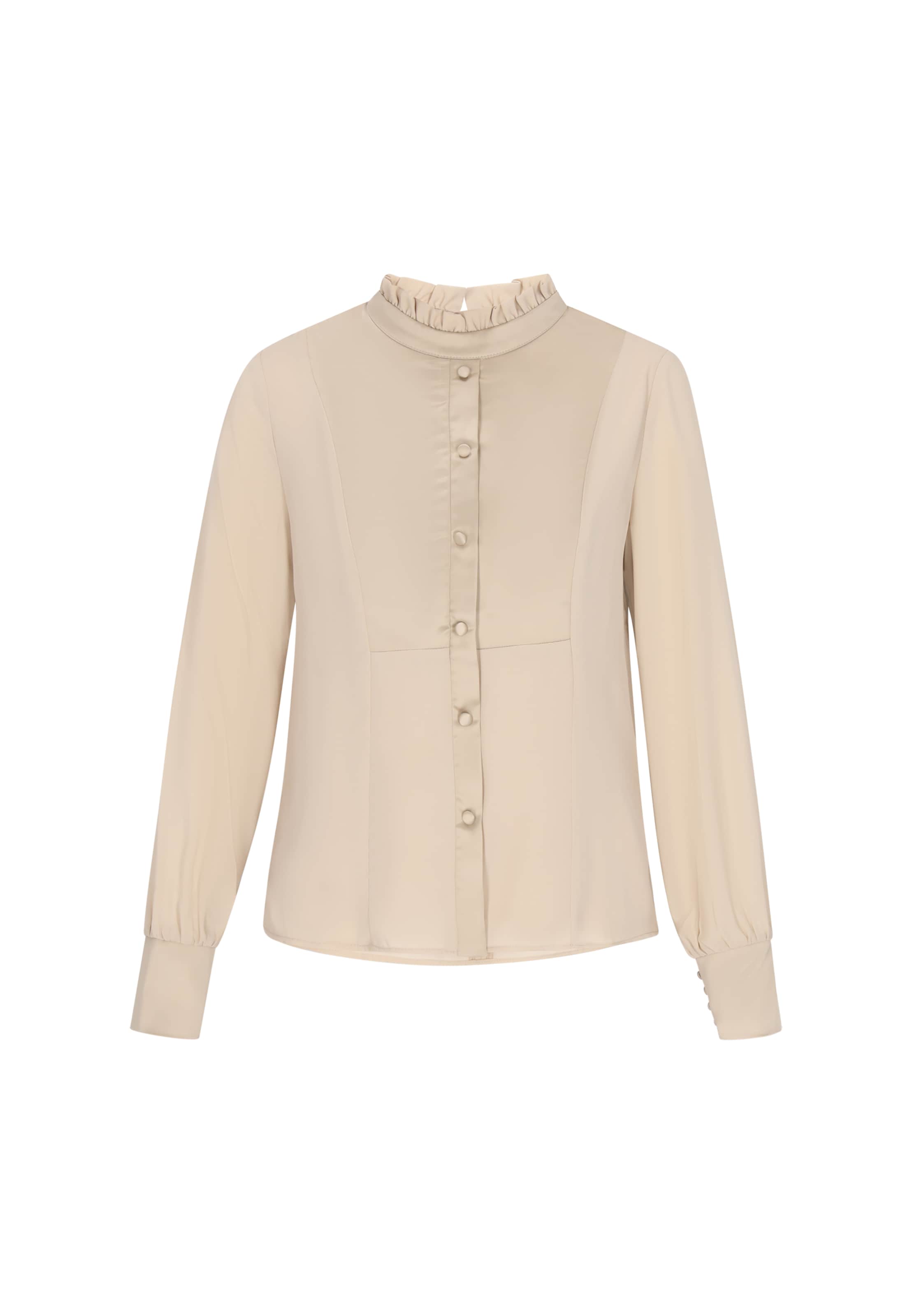 usha BLACK LABEL Bluse 'Elegant' in Beige: Vorderseite