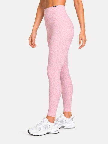 Skinny Leggings ' Velvara ' Smilodox en rose
