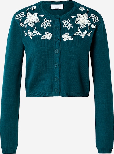 Kardiganas 'Rosemary Bloom' iš florence by mills exclusive for ABOUT YOU, spalva – benzino spalva / balta, Prekių apžvalga