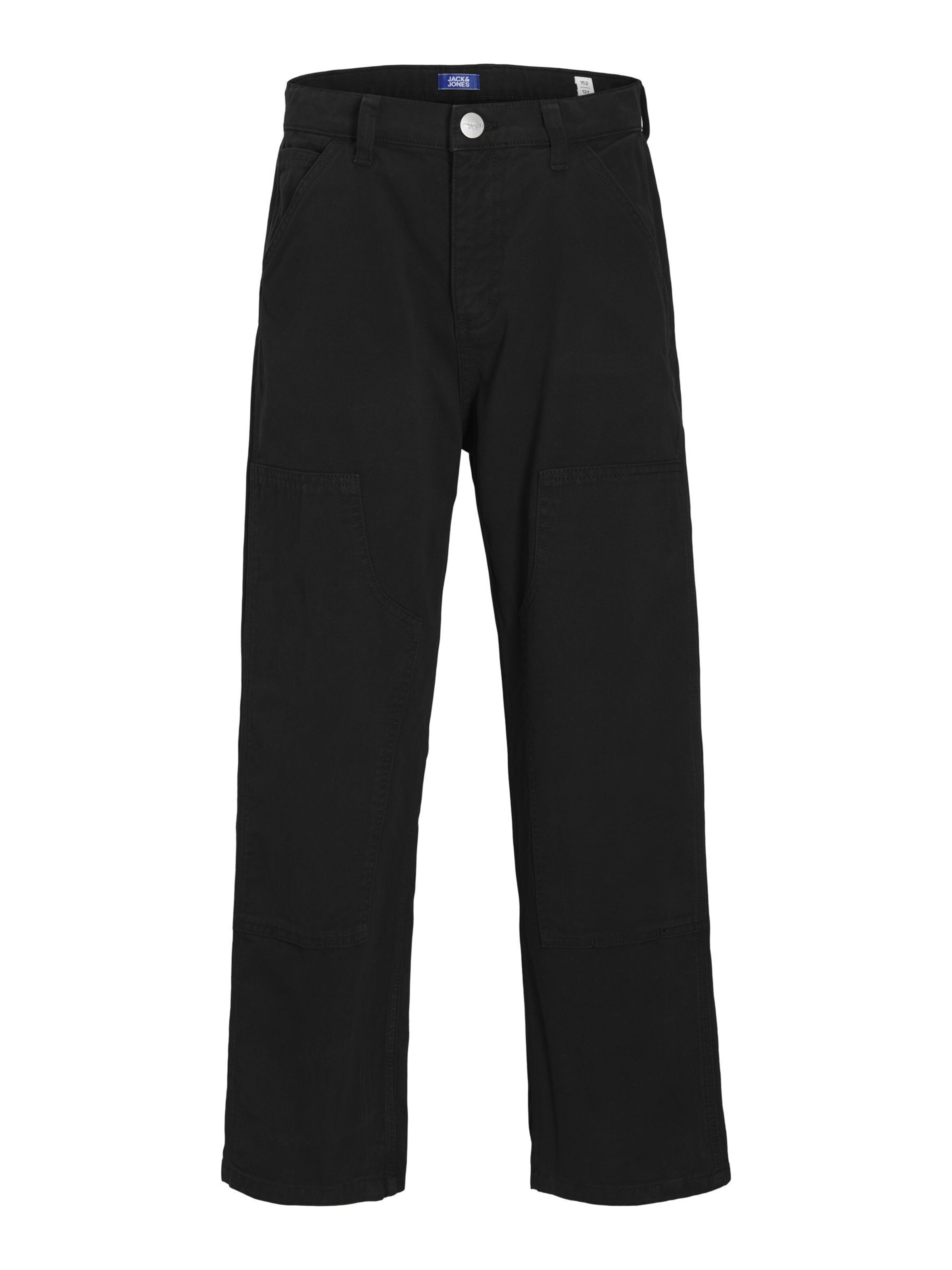 Jack & Jones Junior Baggy Broek in Zwart: voorkant