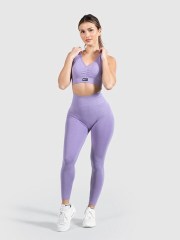 Smilodox Skinny Workout Pants 'Amaze Scrunch' in Purple