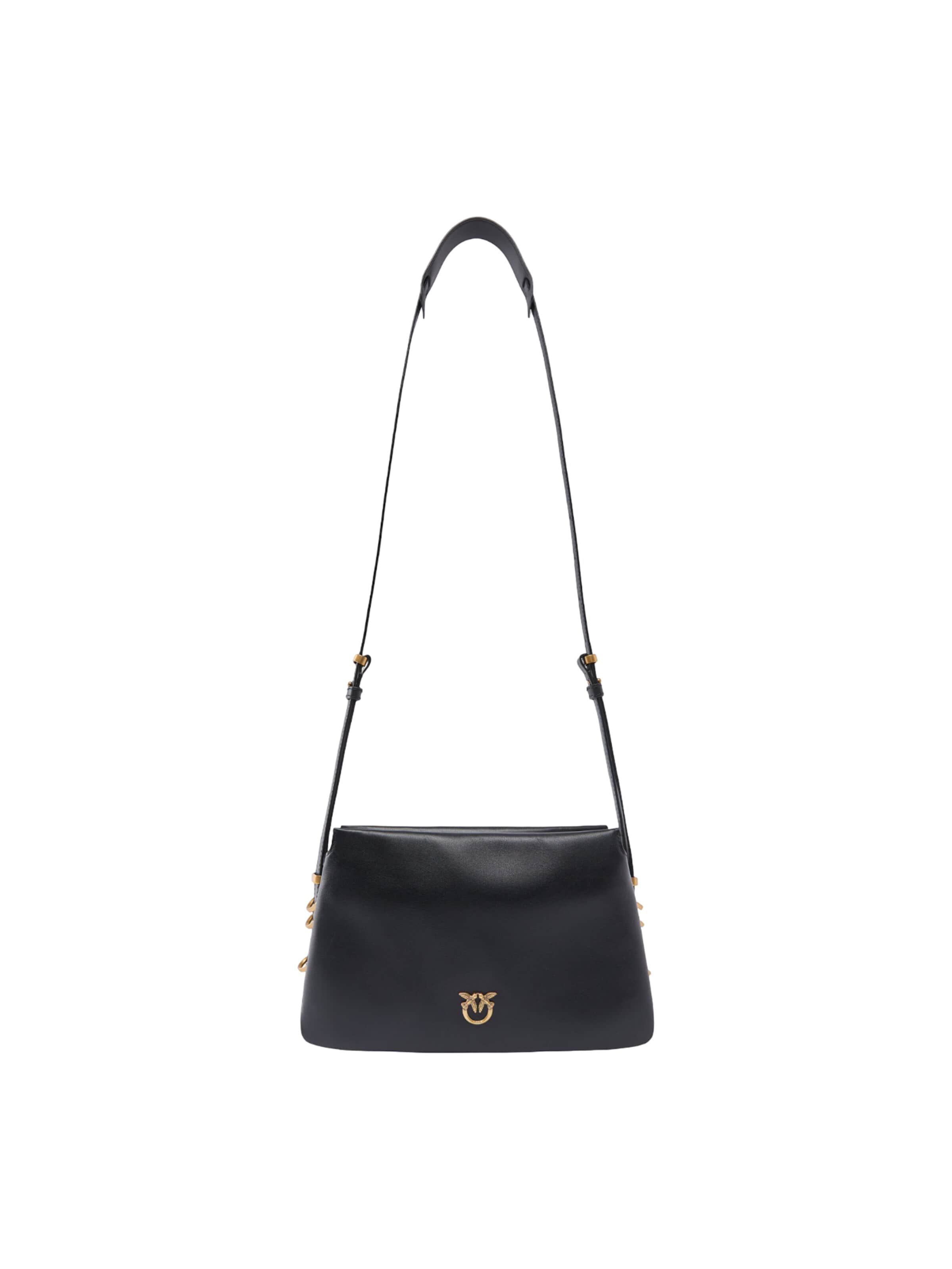 PINKO - Bolso de hombro 'TRIPLET MINI VITELLO MORBIDO 105883 A0QO' en negro: frente