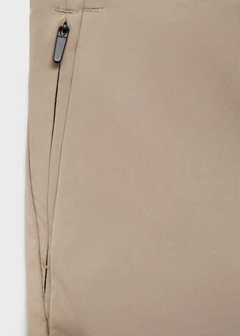 MANGO MAN Regular Chino Pants 'Ozen' in Brown
