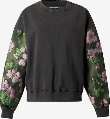 Essentiel Antwerp Sweatshirt 'KUEER' in Grau: Vorderseite
