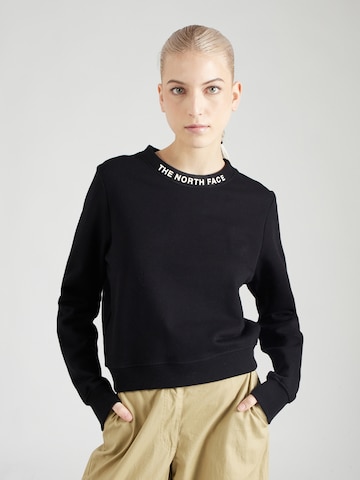 THE NORTH FACE Sweatshirt 'ZUMU' i svart: framsida