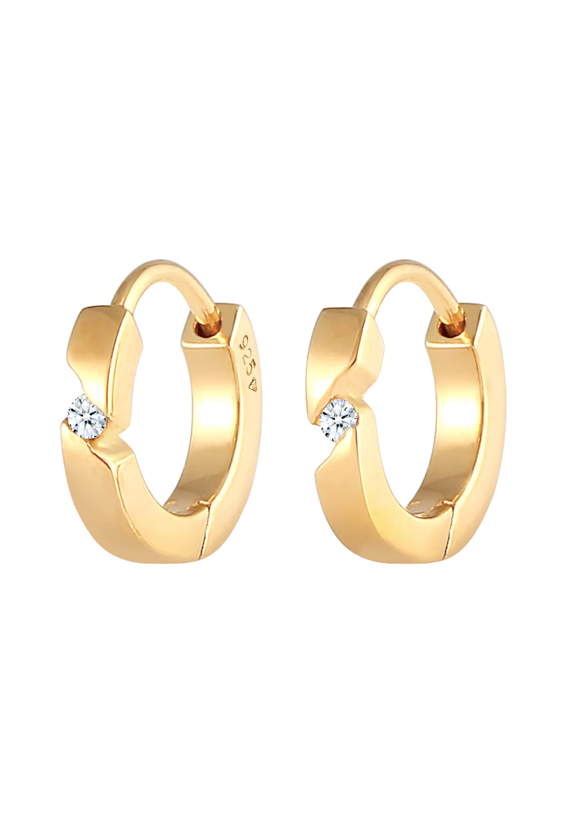 Elli DIAMONDS Ohrringe Creole in Gold: Vorderseite