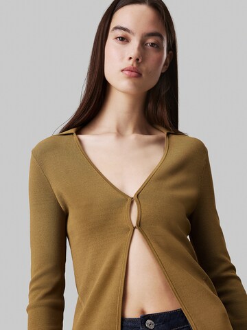 Calvin Klein Jeans Gebreid vest in Goud