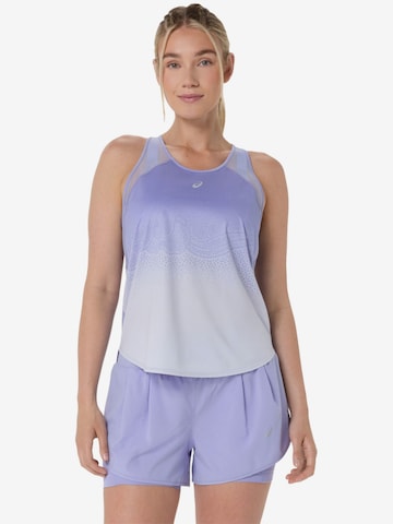 ASICS Shirt 'ASICS Road' in Lila: voorkant