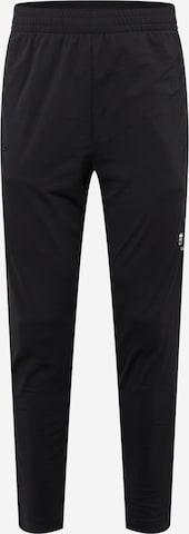 Effilé Pantalon de sport Lacoste Sport en noir : devant