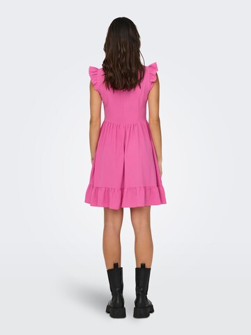 ONLY Платье 'METTE' в Ярко-розовый