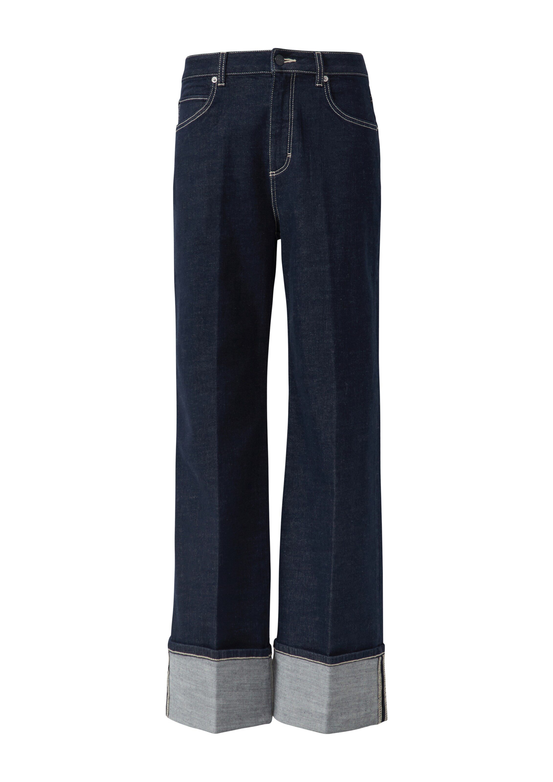 COMMA Loosefit Jeans in Blauw: voorkant