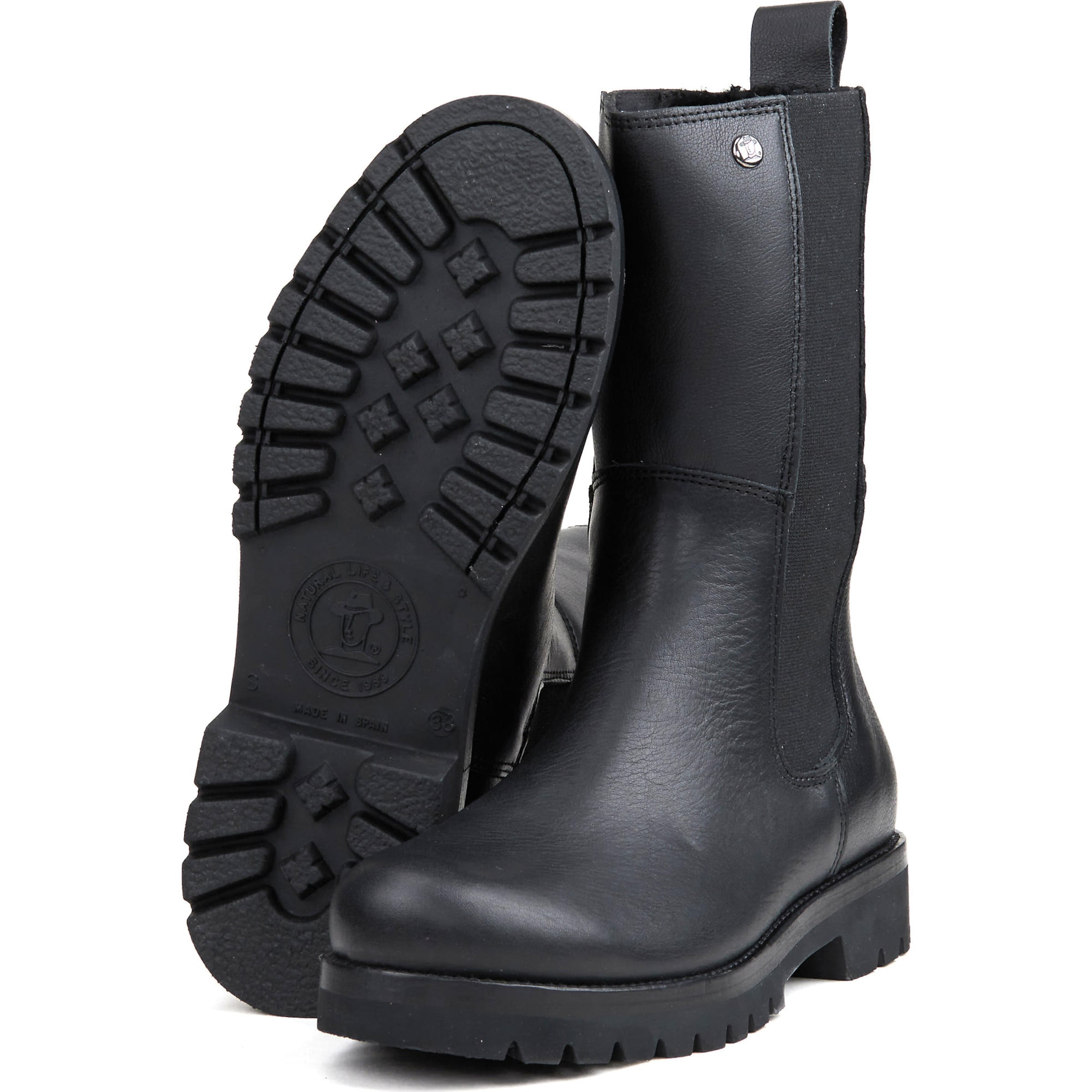 PANAMA JACK Chelsea boots 'Fresno Igloo' in Zwart