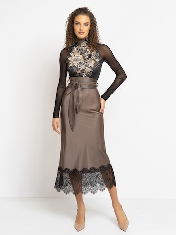 JIORO Skirt 'ESSENTIALS' in Grey