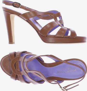Sergio Rossi Sandals & High-Heeled Sandals in 37 in Brown: front