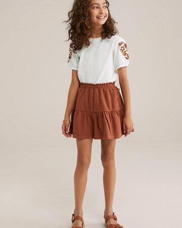WE Fashion Футболка в Белый