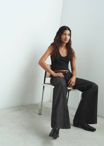 MANGO TEEN Regular Jeans 'Glitter' in Schwarz