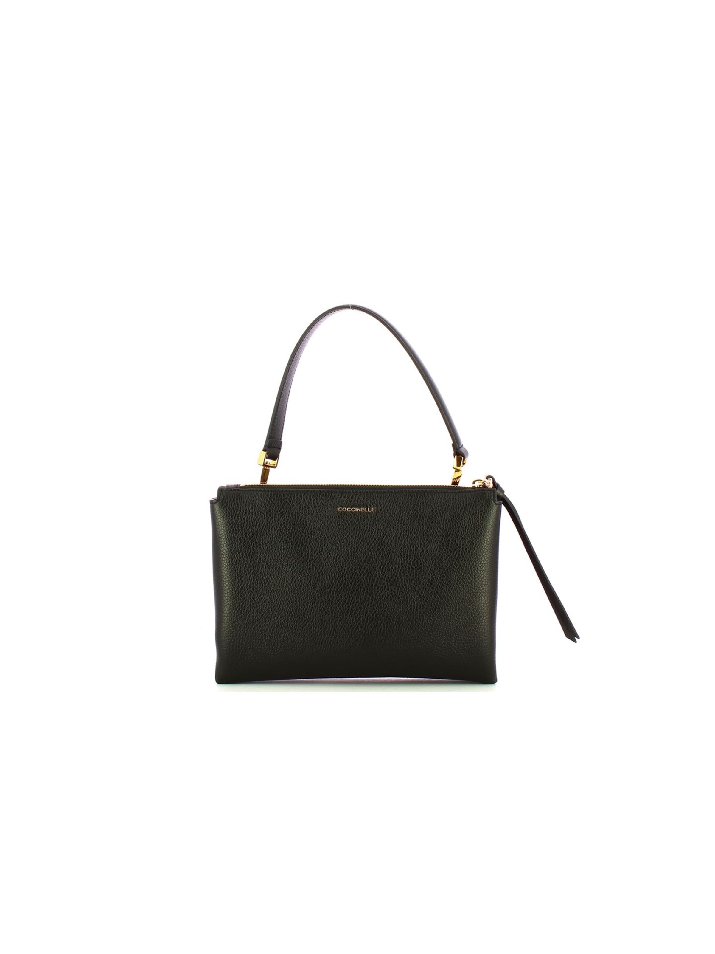 Coccinelle Schoudertas 'Arlettis Handbag Grained Leather' in Zwart
