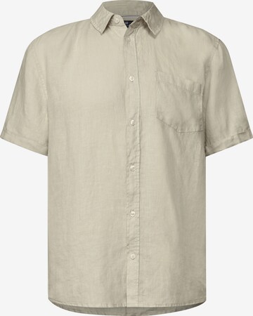Street One MEN Hemd in Beige: Vorderseite
