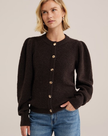 WE Fashion - Cárdigan en marrón: frente