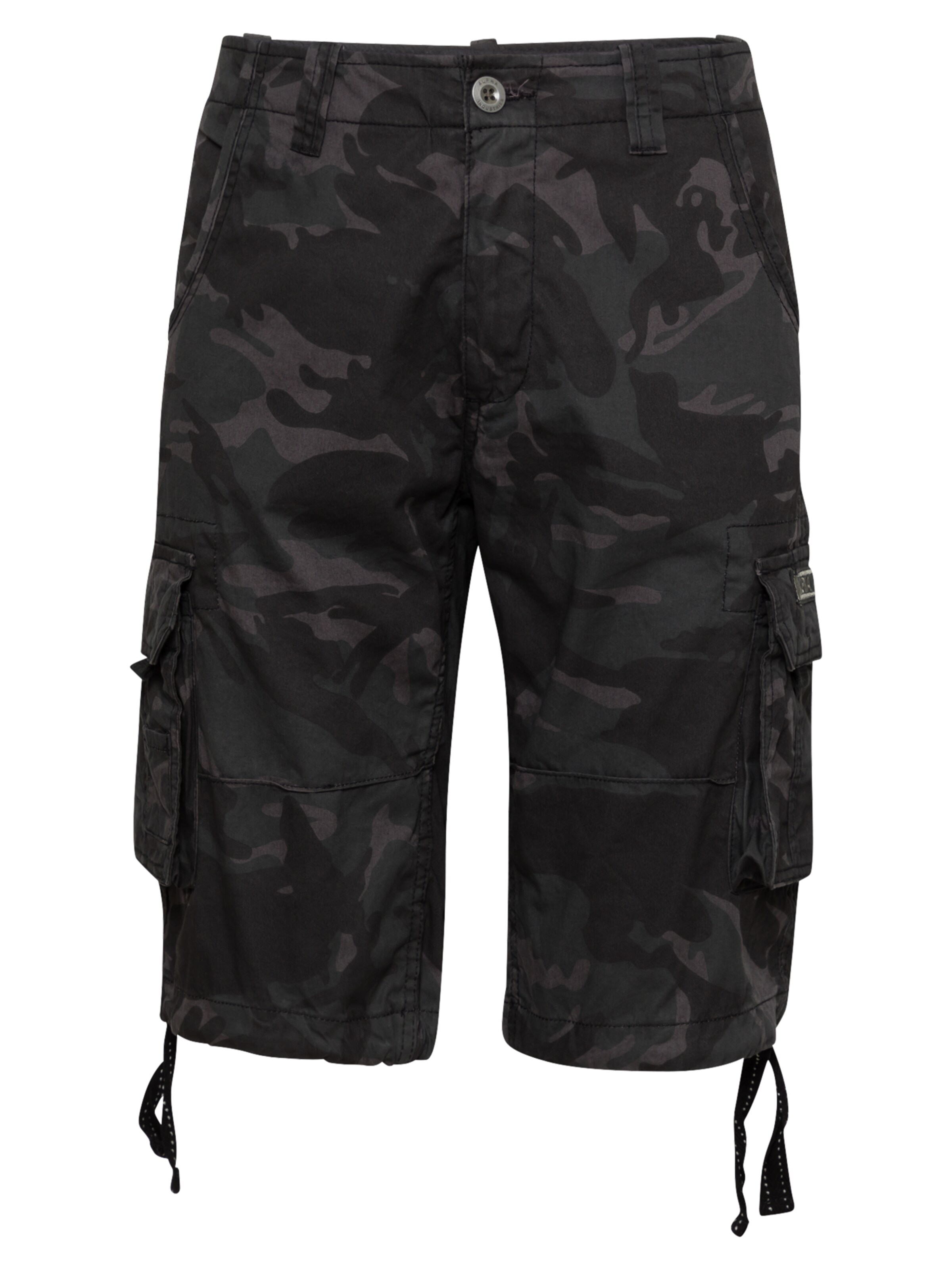 ALPHA INDUSTRIES Trousers in Black: front