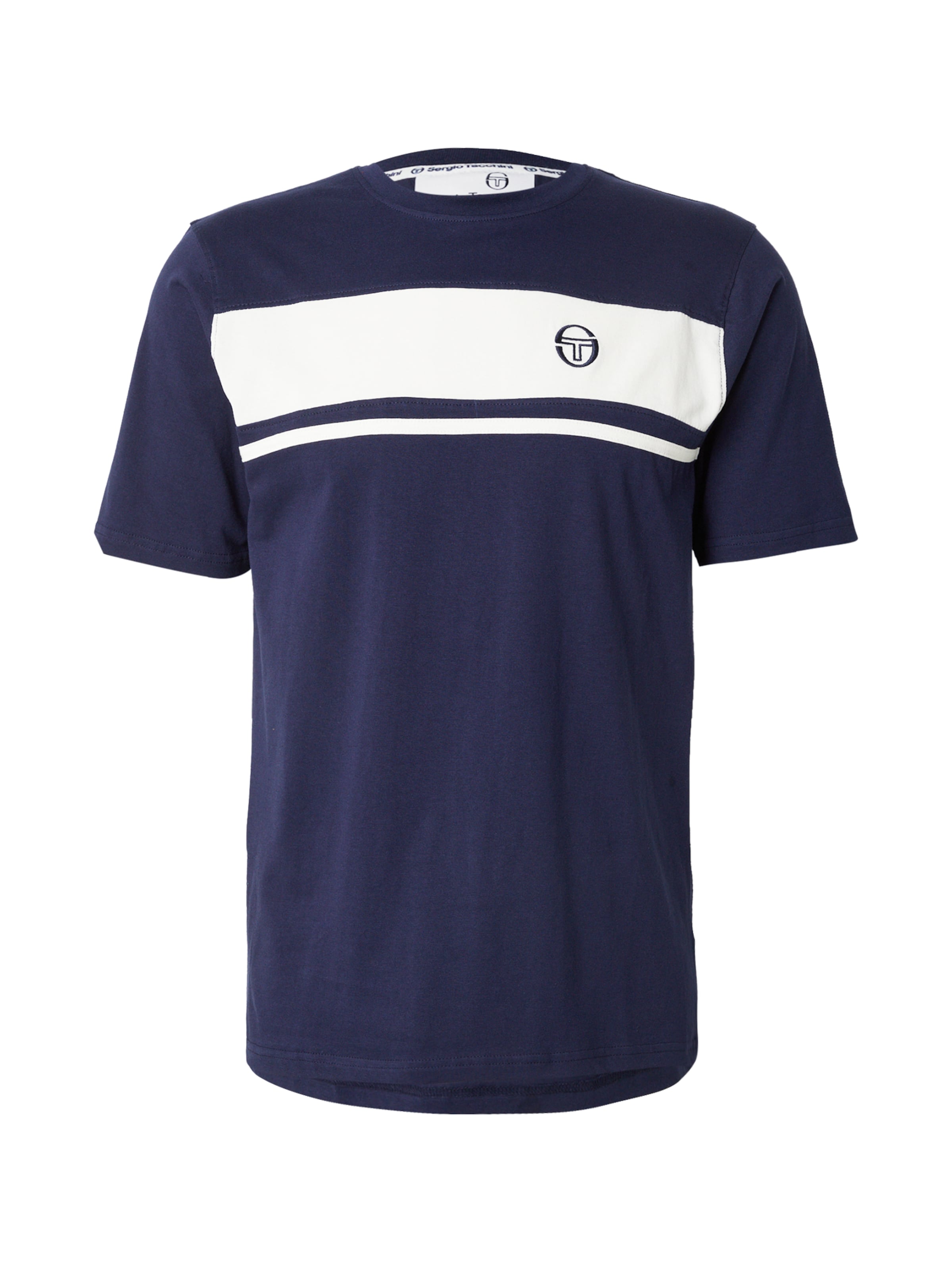 T-Shirt Sergio Tacchini en bleu : devant