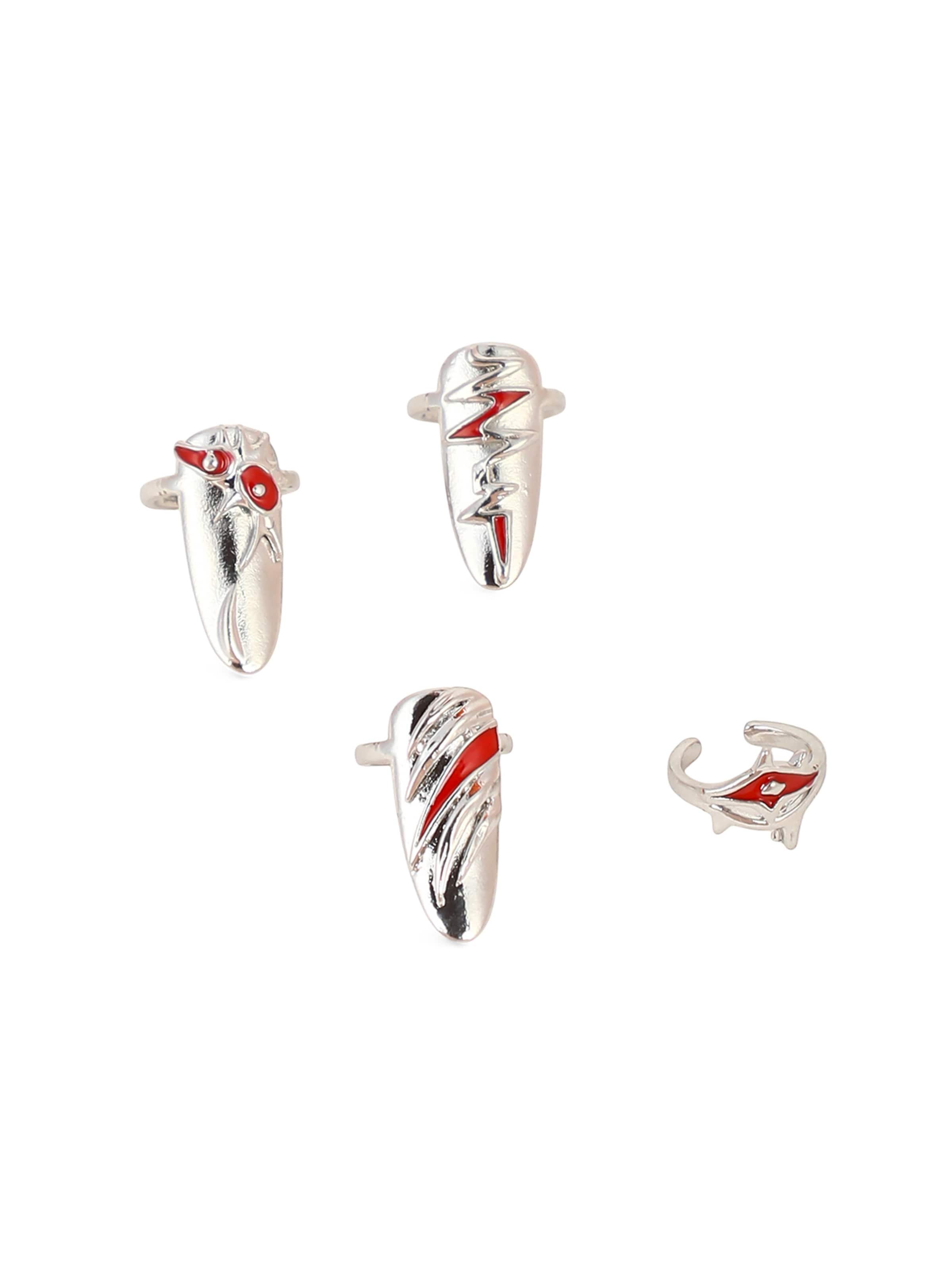 SOHI Gyűrűk 'Karthika' - ezüst: elől