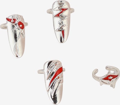 Žiedas 'Karthika' iš SOHI, spalva – raudona / sidabrinė, Prekių apžvalga