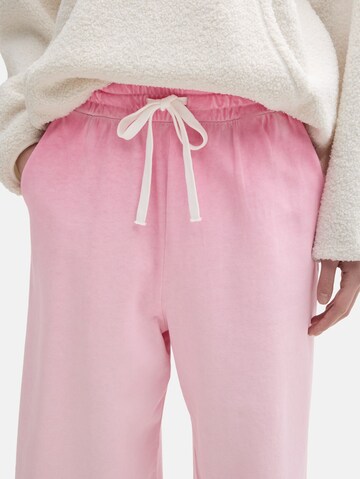 TOM TAILOR DENIM Wide leg Broek in Roze