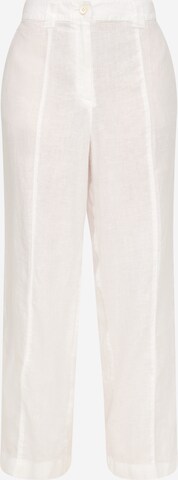 s.Oliver Pleat-Front Pants in White: front