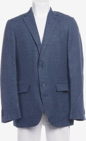 Zegna Suit Jacket in M-L in Blue: front