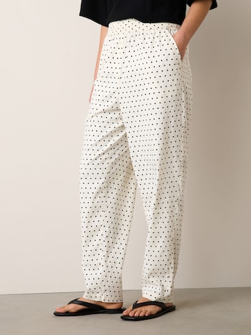 Next Barrel Trousers in Black: front