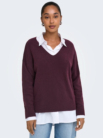 ONLY Pullover 'ONLRICA' in Rot