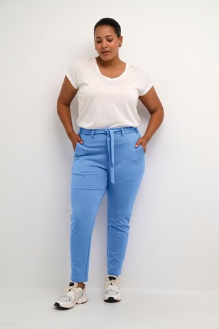 KAFFE CURVE Regular Trousers 'jenna' in Blue