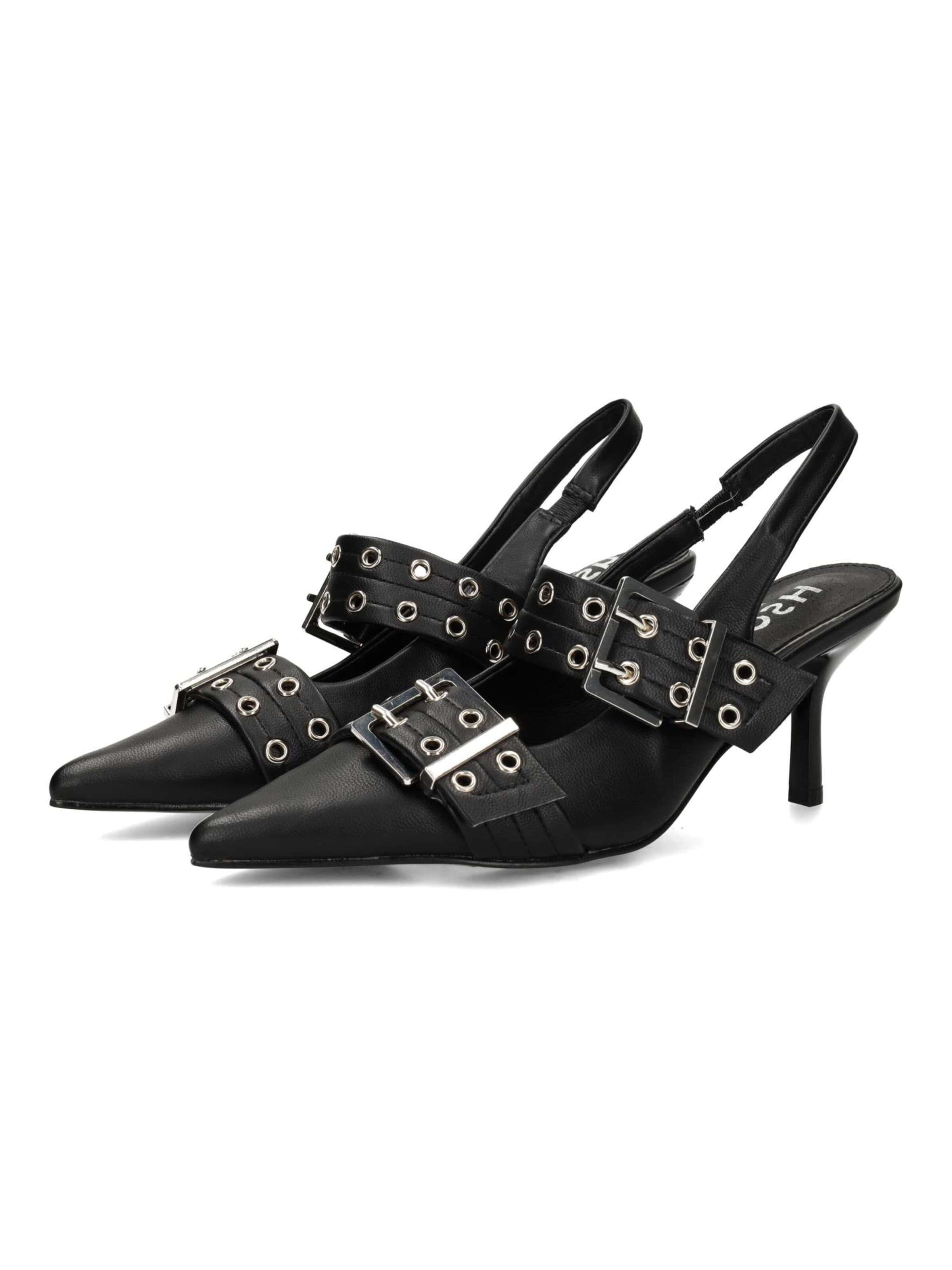 Escarpins à bride arrière 'Eve' POSH by Poelman en noir