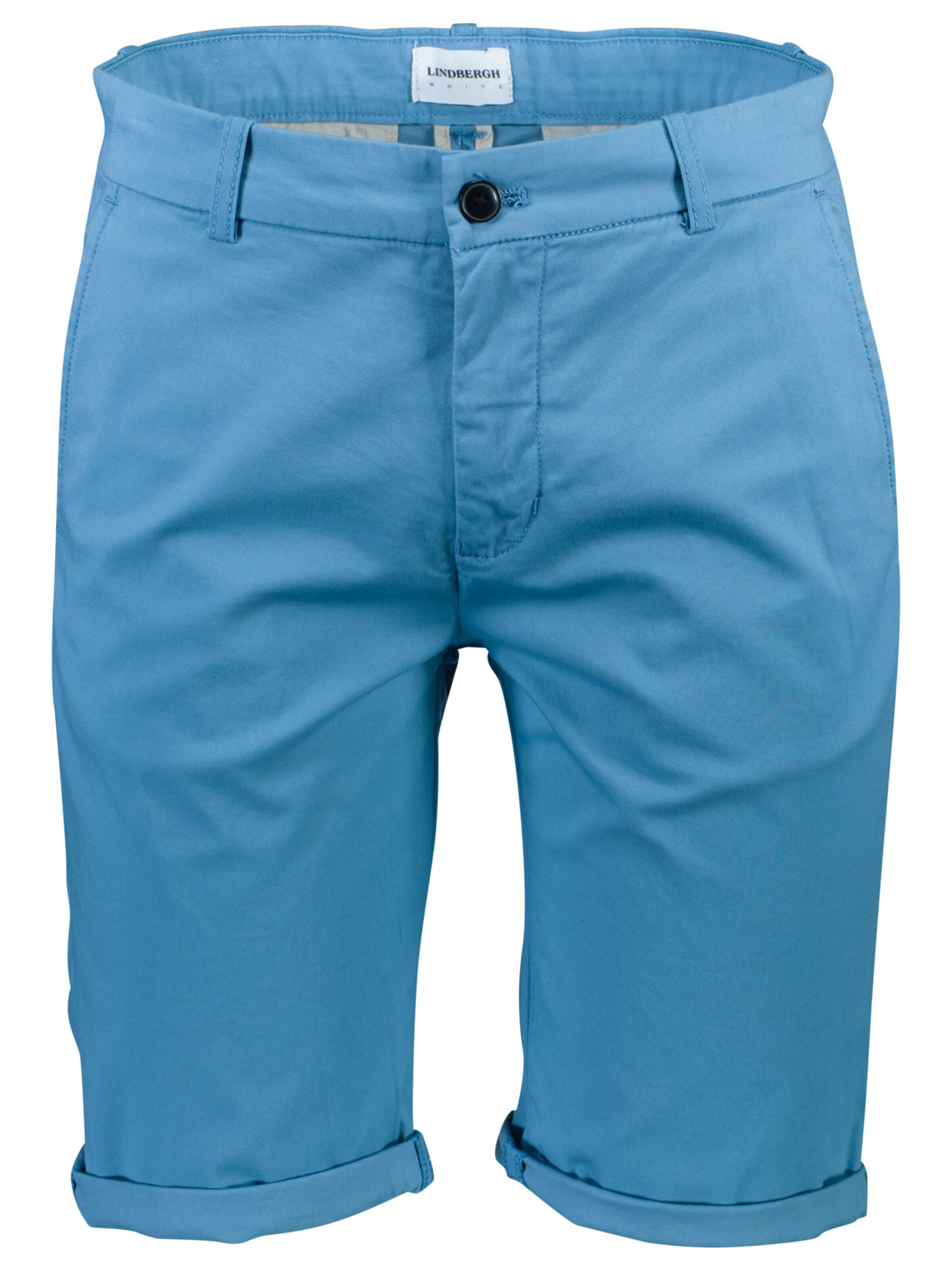 Lindbergh Regular Chino in Blauw: voorkant