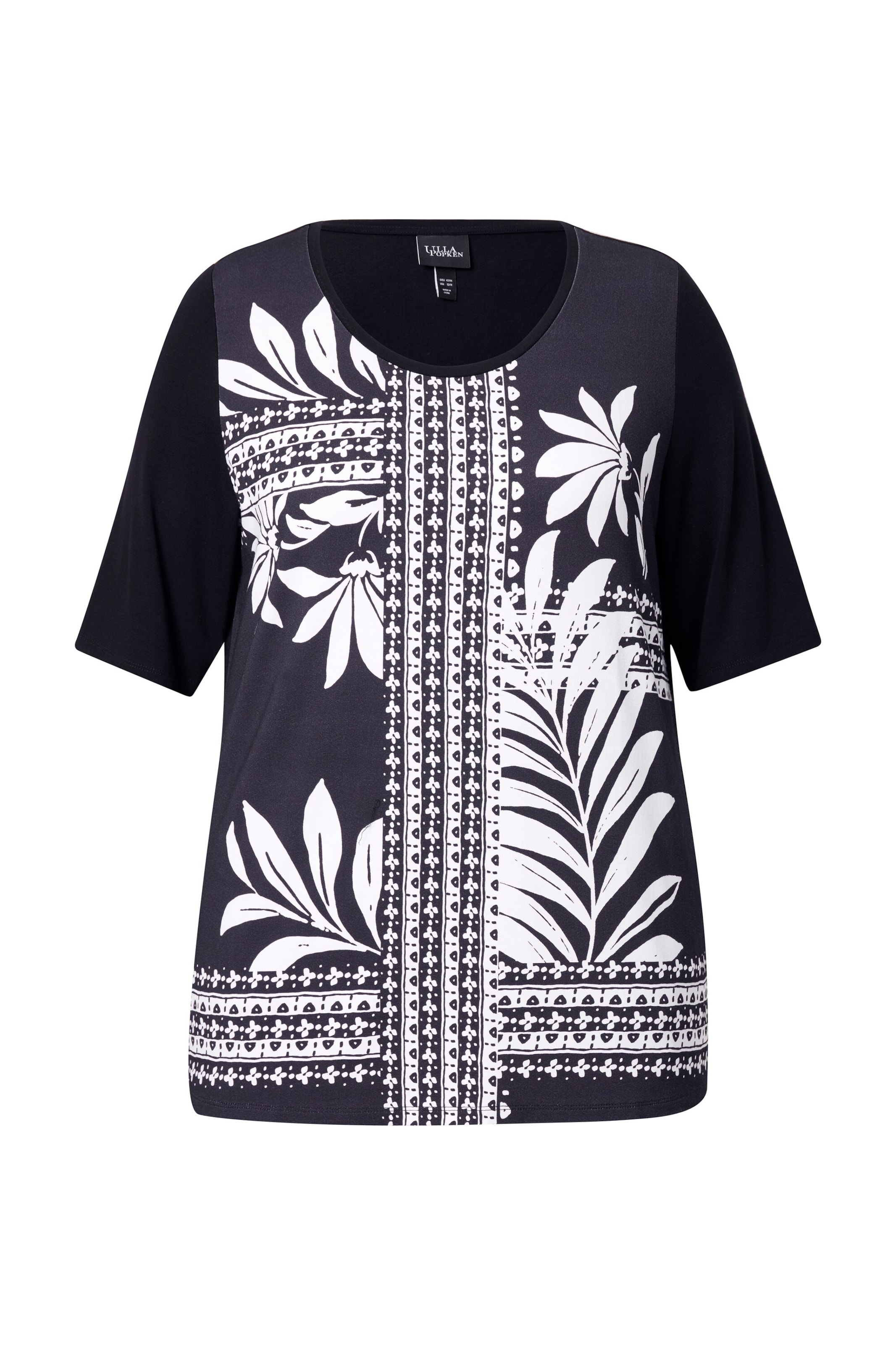 Ulla Popken Shirt in Black: front