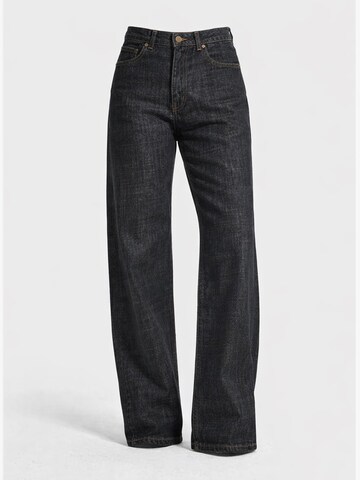 IT'S BASIC Regular Jeans 'Straight Mid Rise Jeans' in Blauw: voorkant
