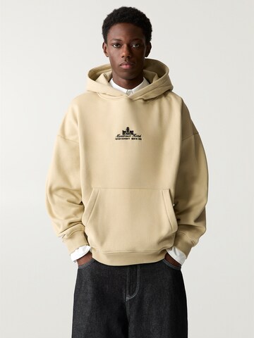 Pull&Bear Sweatshirt 'MONTREUX HO' in Beige