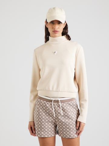 GUESS - Sudadera 'OLYMPE' en beige: frente