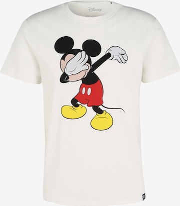 Recovered Shirt 'Mickey Mouse' in Wit: voorkant