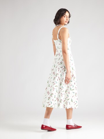 balts Abercrombie & Fitch Vasaras kleita